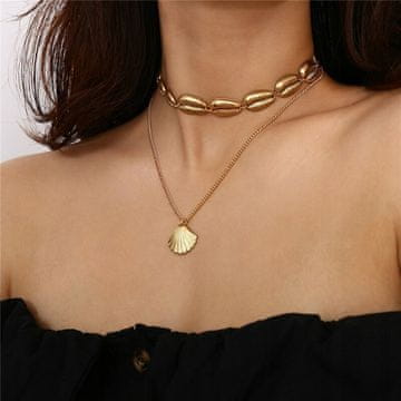 Dugi boho choker ogrlica u zlatnoj boji 40