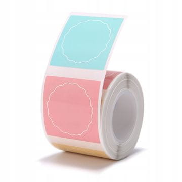 NIIMBOT Naljepnice Okrugle 34 mm ŠARENE B serije 200 kom B21/B1/B3S