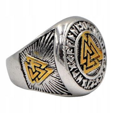 Prsten signet Valknut vikinški nordijske rune 502