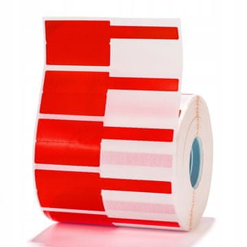 Niimbot NIIMBOT naljepnice za ispis 38*25+40mm 1000 kom za pisač K3/W, crvene