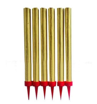 Fontanna tortowa 18 cm zlatna, set od 6 komada