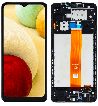 Originalni lcd zaslon + zaslon na dodir Samsung SM-A125 Galaxy A12 (IPS) crni okvir