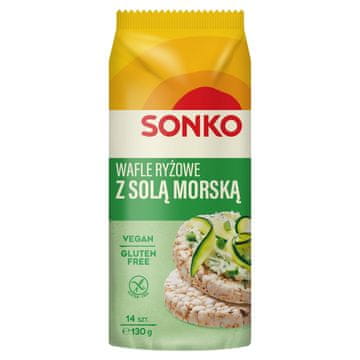 Sonko Classic rižine vafle s morskom soli 130 g (14 komada)