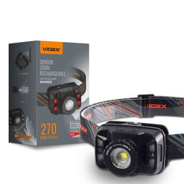 Taktička LED naglavna svjetiljka s punjivom baterijom od 5 W, domet 270 lm, IP65 VLF-H045Z Videx