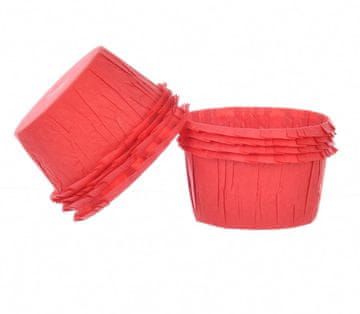 Decora Papirnati naborani papilotići crveni 55x35mm 25 komada Decora