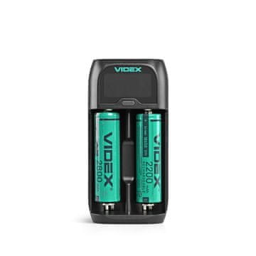 Punjač za LiFePO4 baterije 16340, 17670, 18350, 18500, 18650, AA, AAA, C R14 Videx