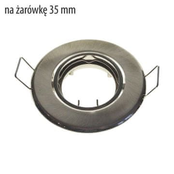 Pokretni stropni reflektor, srebrni saten, GU10 mini okrugli, ID-1041 Idealed
