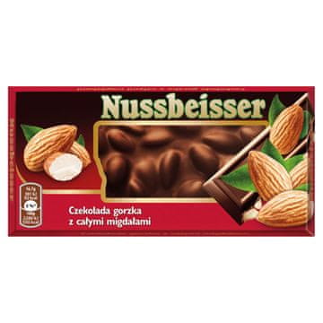 Mondelez Nussbeisser gorka čokolada s cijelim bademima 100 g