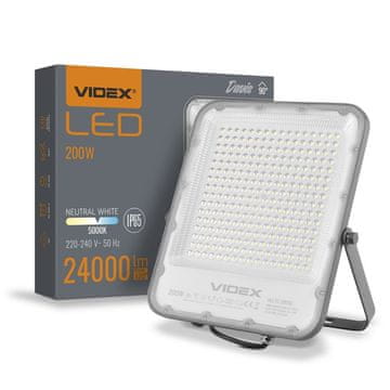 Halogeni reflektor 200W neutralno svjetlo 5000K 24000lm IP65 DAVIS Videx