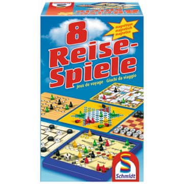 Schmidt Društvene igre za putovanja - 8 igara Schmidt Spiele