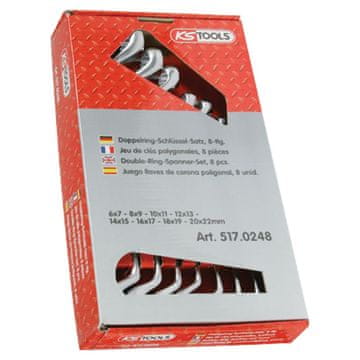 KS Tools Classic set dvostrukih očnih ključeva s