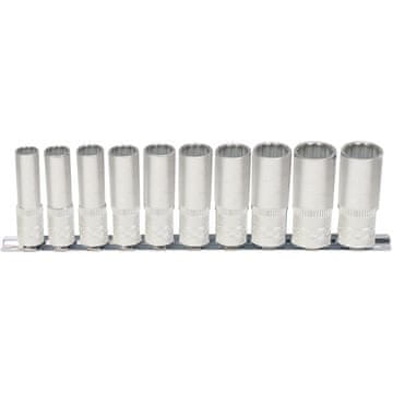 KS Tools 1/2" set utičnica 12-kutnih, dugih, 10 komada, 10-21 mm