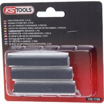 KS Tools Komplet kamenih brusnih pločica za honanje 3 kom., duljina 76 mm do 150.1