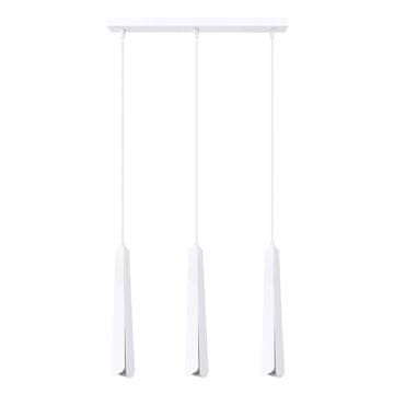 Viseća svjetiljka, reflektor, geometrijska cijev, bijela, trostruka PRYSM 3xG9 8W SL.1399 Sollux Lighting