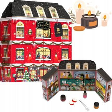 Sretan Božić Adventski kalendar svijeće, difuzor, šibice Tenement House