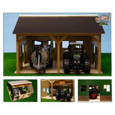 Kids Globe 10338 Drvena kućica za traktor