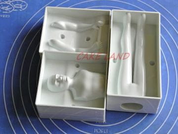 Plastični kalup za šećernu masu 3D Muškarac