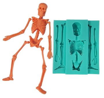 Silikonski kalup za šećernu pastu 3D SKELETON