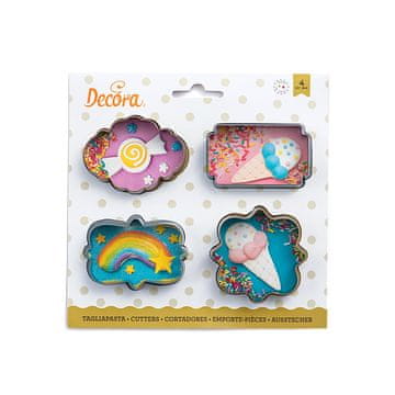 Decora Mali rezači pločica, 4 kom, kalupi