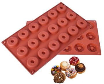 Silikonski kalup za pečenje mini krafni s rupom 18GN