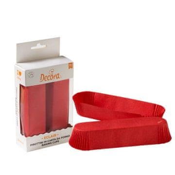 Decora Papilotki duguljaste crvene 135x33x28 mm DECORA 60kom