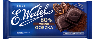 E. Wedel čokolada tamna 64% 80 g