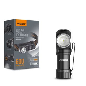 Taktička LED naglavna svjetiljka 10W baterija za 2 sata i 45 minuta, domet 600lm, 115 m, IP68 VLF-A055H Videx