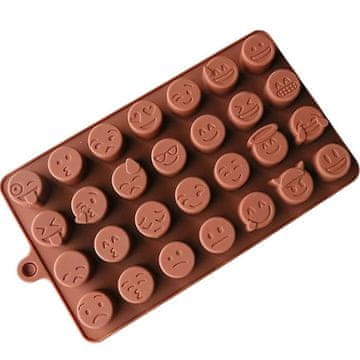 Silikonski kalup za čokoladu Minki emotki