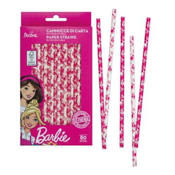 Decora Papirnate slamke za BARBIE LUTKE 80 kom