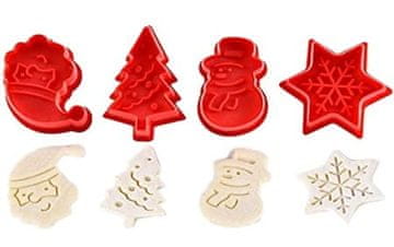 Rezač s kalupom CHRISTMAS THEME, kalup za izrezivanje, 4 kom.