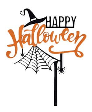 Akrilni topper za tortu HAPPY HALLOWEEN wz1