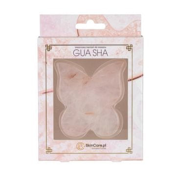 Purderm gua sha kamen za masažu od ružičastog žada butterfly pink quartz