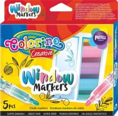 Colorino Colorino creative marker za staklo, 5 boja