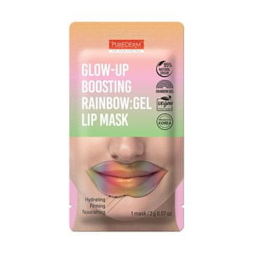 PUREDERM Glow-up Boosting Rainbow gel maska za usne u listiću 2g