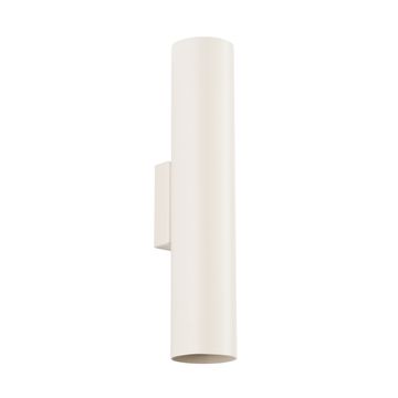 Moderna bež cijevna zidna svjetiljka 30 cm gornja i donja za dnevni boravak i hodnik 2xGU10 10W LAGOS Sollux Lighting