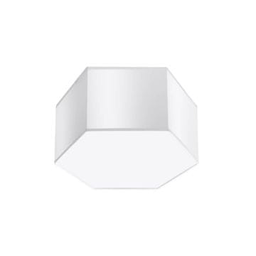 Šesterokutna stropna svjetiljka bijela 15 cm SUNDE 2xE27 15W SL.1058 Sollux Lighting