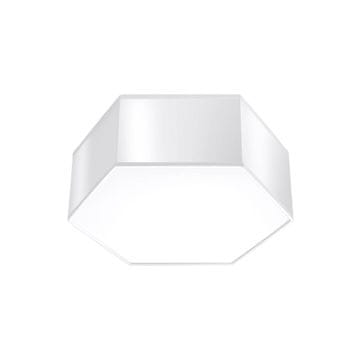 Šesterokutna stropna svjetiljka bijela 11 cm SUNDE 2xE27 15W SL.1056 Sollux Lighting