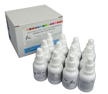 Set boja za airbrush + sredstvo za čišćenje