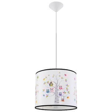 Okrugla dječja viseća lampa sove Ø30 cm OWLS 1xE27 15W SL.1422 Sollux Lighting
