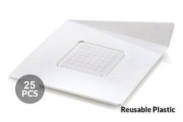 Silikomart Banquet Monoportion Pad 83x83mm/25 kom bijeli