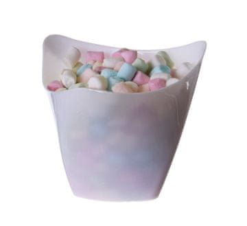 Plastične čašice za deserte Twist rimmed cup, bijele, 170ml/25kom