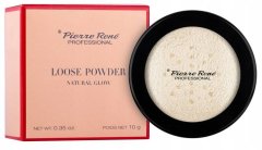 Pierre rene natural glow loose powder puder sypki, natural, 10g