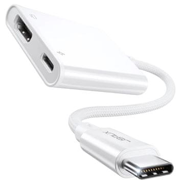 Jsuax adapter usb-c na hdmi 4k 30hz usb-c pd power delivery 100w max