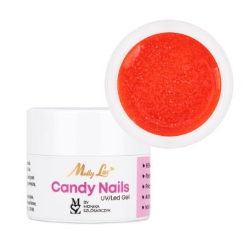 MollyLac Candy Nails Candy Orange od Monike Szlósarczyk hema/Di-hema Free 5g