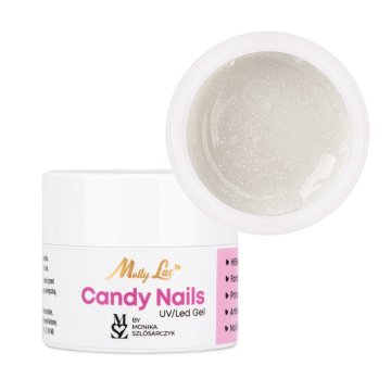 MollyLac Candy Nails Candy Snow by Monika Szlósarczyk hema/Di-hema Free 5g