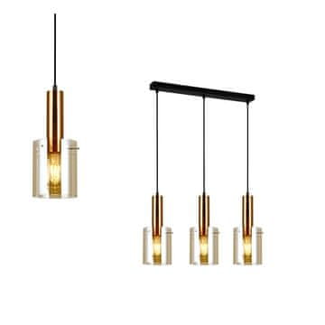 Italux Viseća lampa Sardo PND-5581-3-BRO+AMB