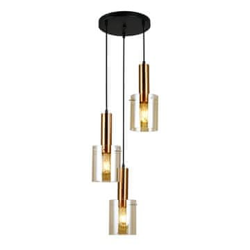 Italux Sardo PND-5581-3A-BRO+AMB viseća lampa