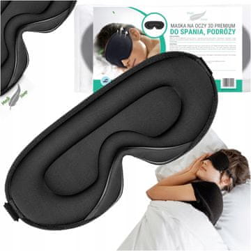 Medi Sleep Traka za oči za spavanje 3d maska za zacrnjivanje 99% svjetlosti, podesiva