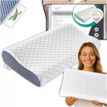 Medi Sleep Ortopedska profilirana niska jastučnica za spavanje na boku od termoplastike