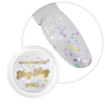 Allepaznokcie Bling Bling Effect puder za nokte 1 g br. 09